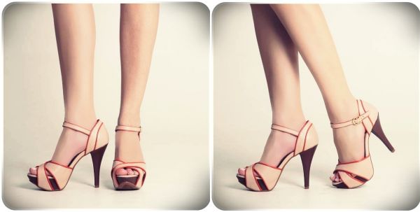 Sandália Blush Tangerina e Canela